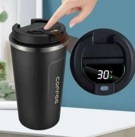 Smart Temperature Coffee Mug - 17oz | Insulated Stainless Steel Mug with Leakproof Lid | Perfect for Travel, Outdoor Sports, and Everyday Use
