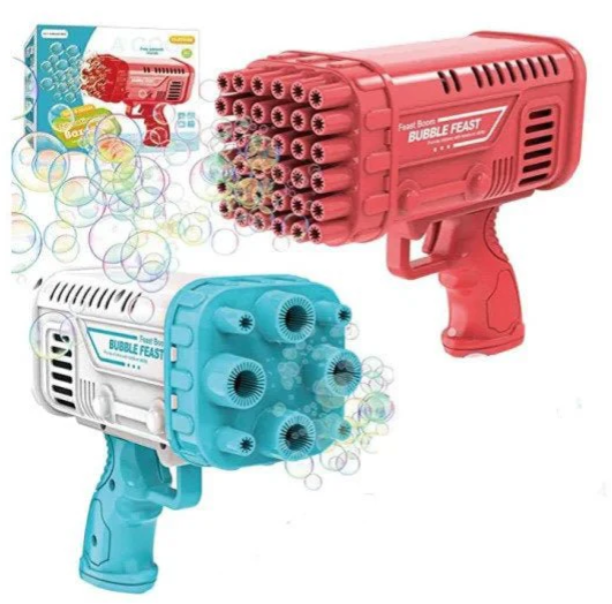 Bazooka Bubble Water Gun | Rechargeable Bubble Blaster Toy for Kids | Outdoor Fun