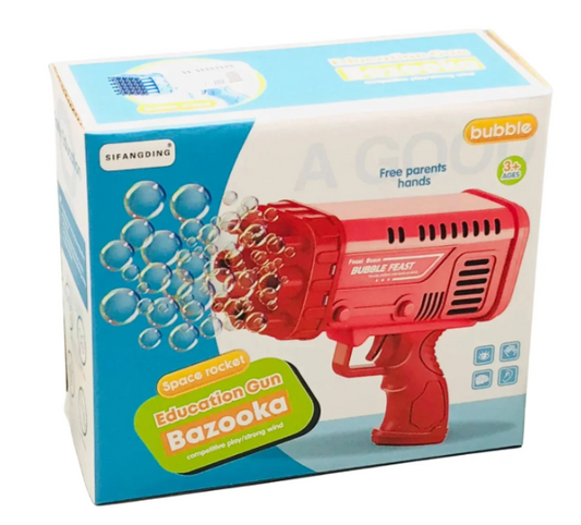 Bazooka Bubble Water Gun | Rechargeable Bubble Blaster Toy for Kids | Outdoor Fun